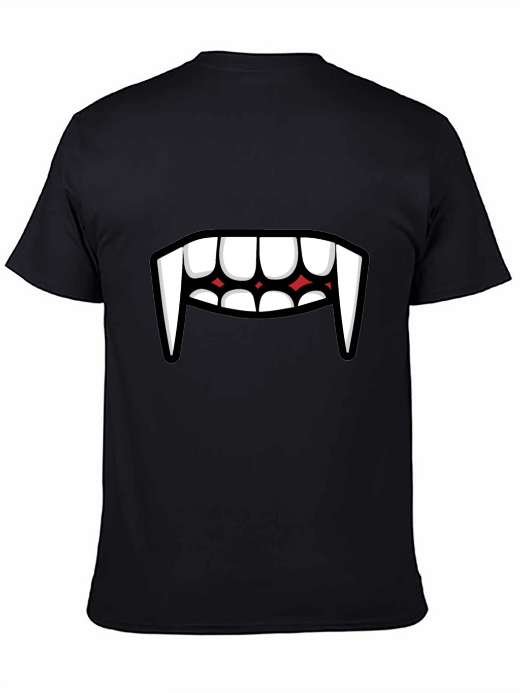 Vampire Teeth Graphic Tee - Funny Halloween Shirt