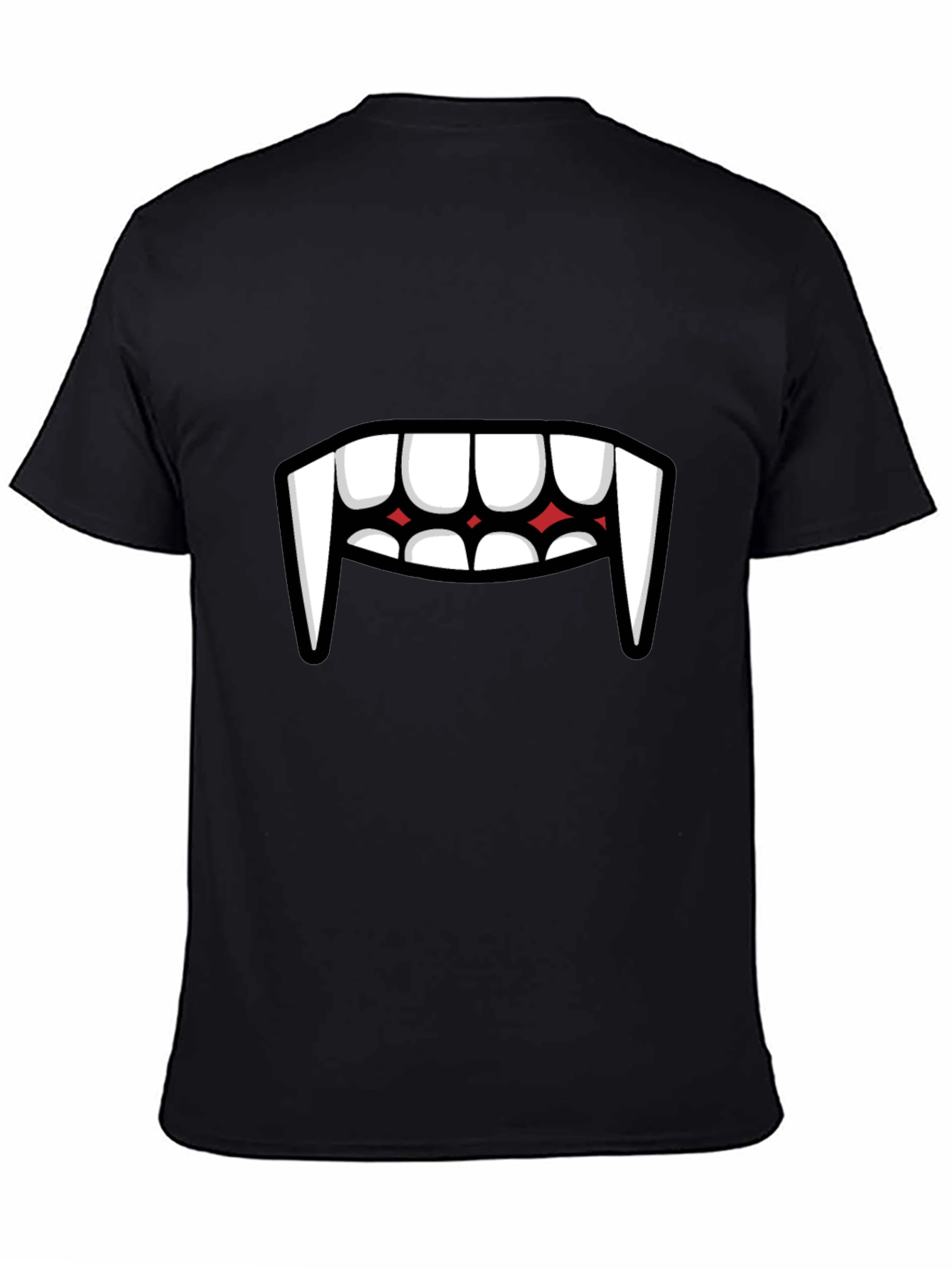 Vampire Teeth Graphic Tee - Funny Halloween Shirt