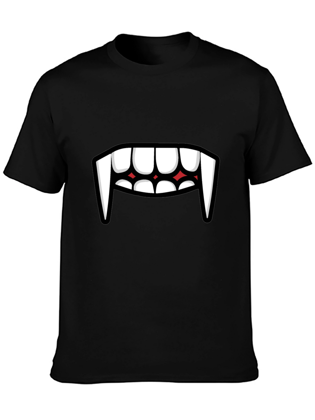 Vampire Teeth Graphic Tee - Funny Halloween Shirt
