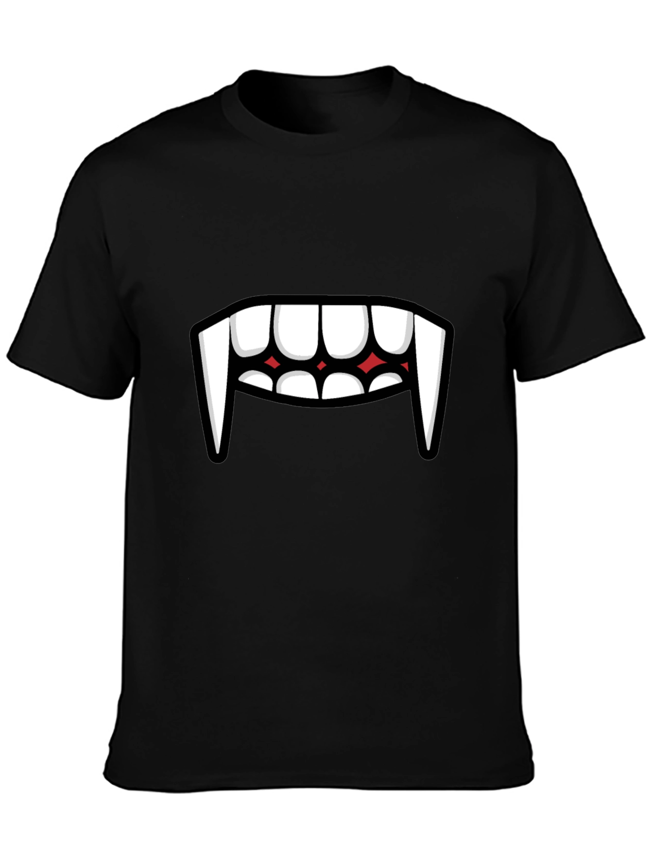 Vampire Teeth Graphic Tee - Funny Halloween Shirt