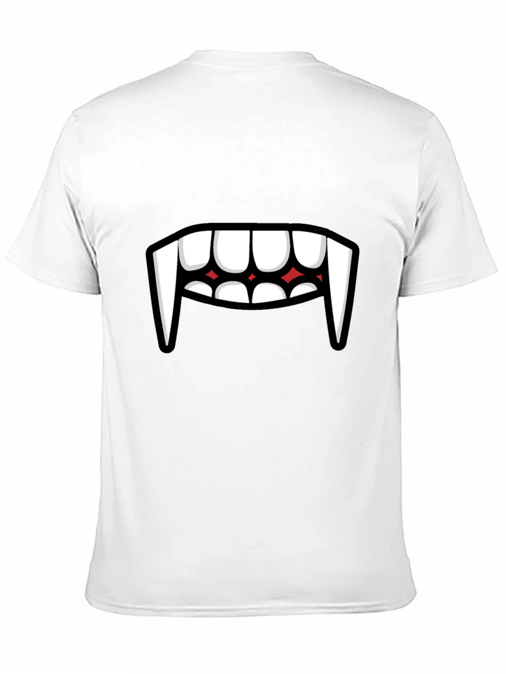 Vampire Teeth Graphic Tee - Funny Halloween Shirt