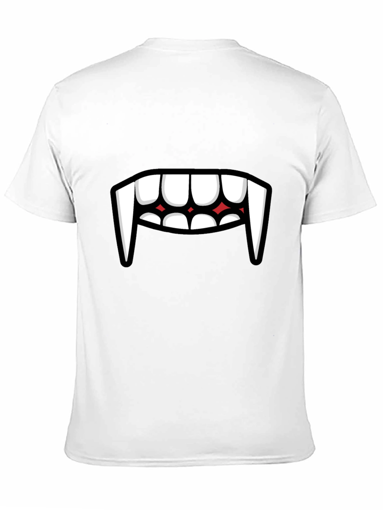 Vampire Teeth Graphic Tee - Funny Halloween Shirt