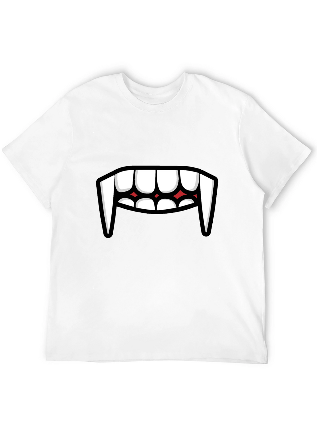 Vampire Teeth Graphic Tee - Funny Halloween Shirt