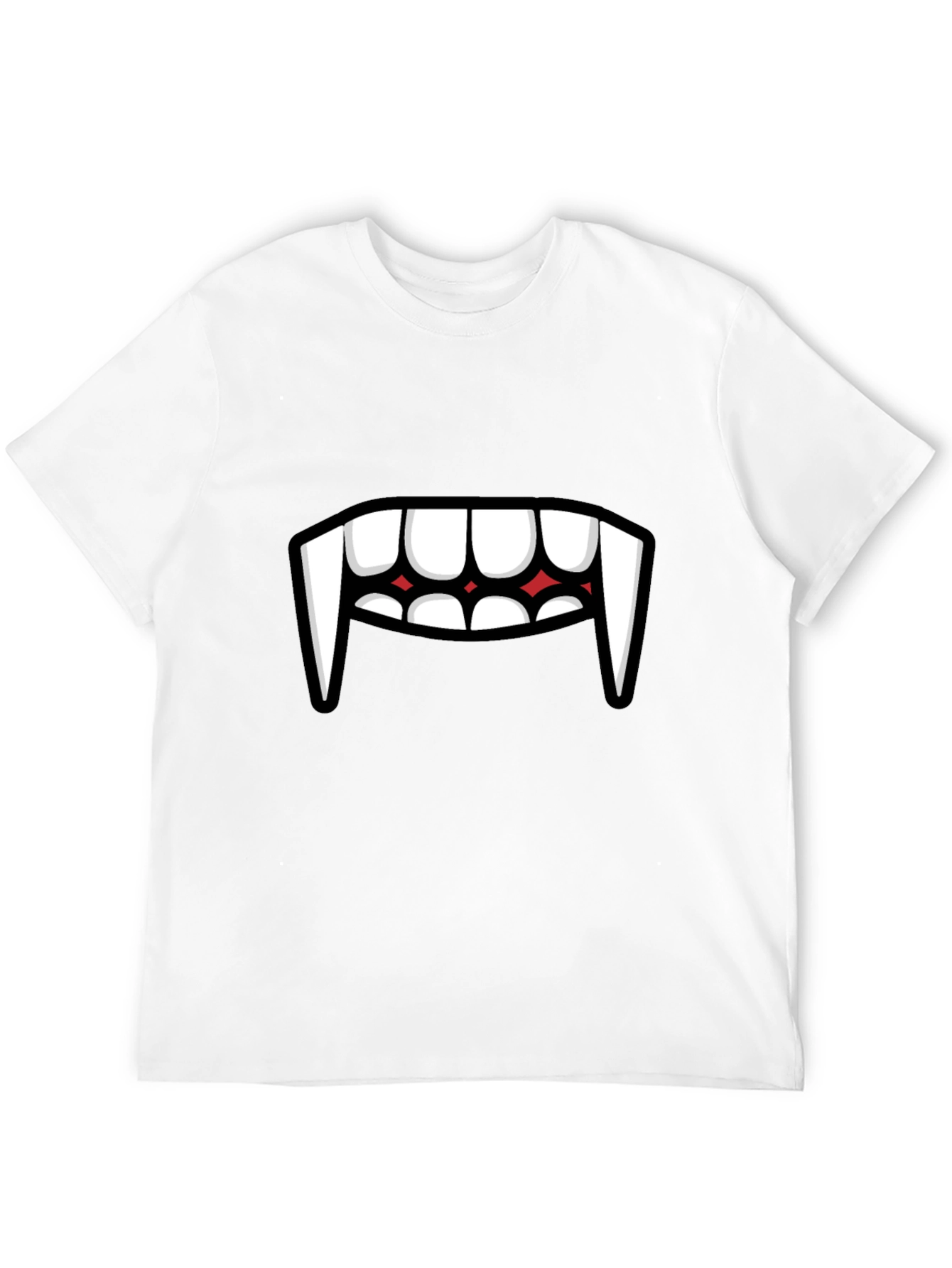 Vampire Teeth Graphic Tee - Funny Halloween Shirt