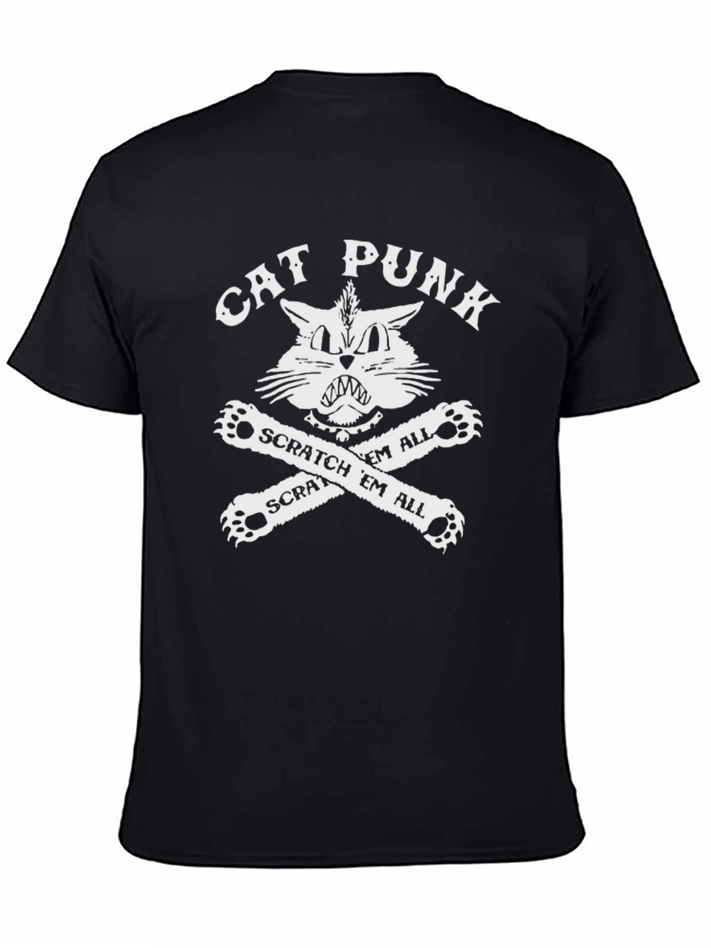 Cat Punk T-Shirt - Scratch Em All!