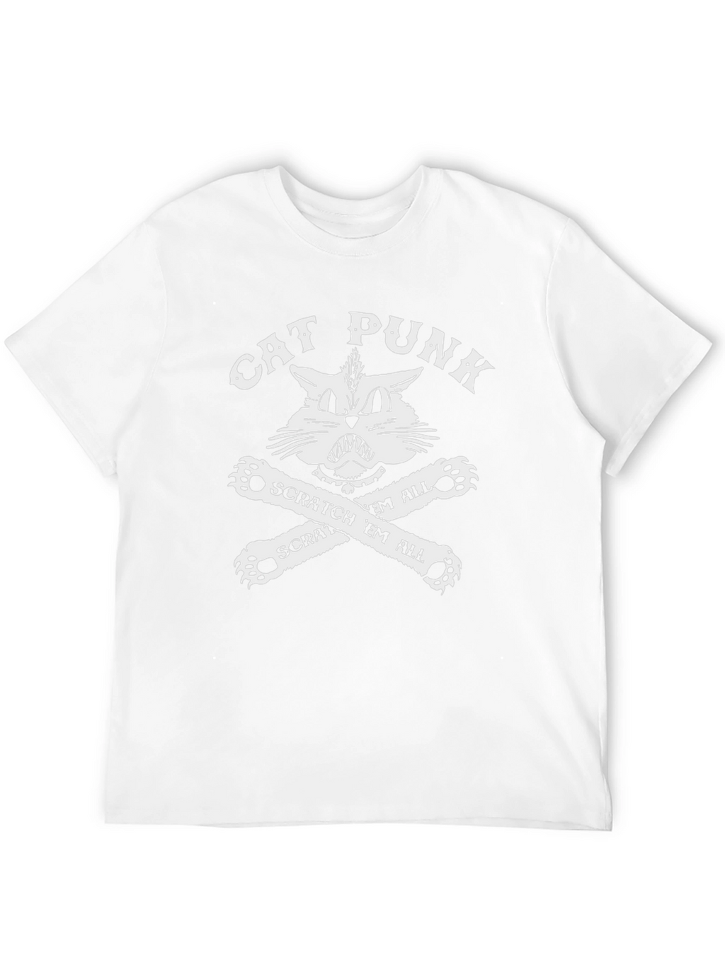 Cat Punk T-Shirt - Scratch Em All!