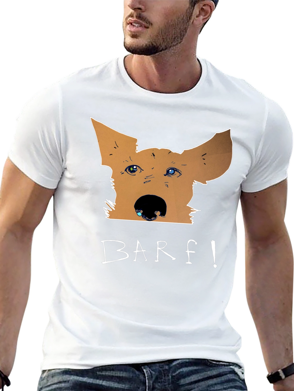 Funny BARF! Dog Graphic T-Shirt