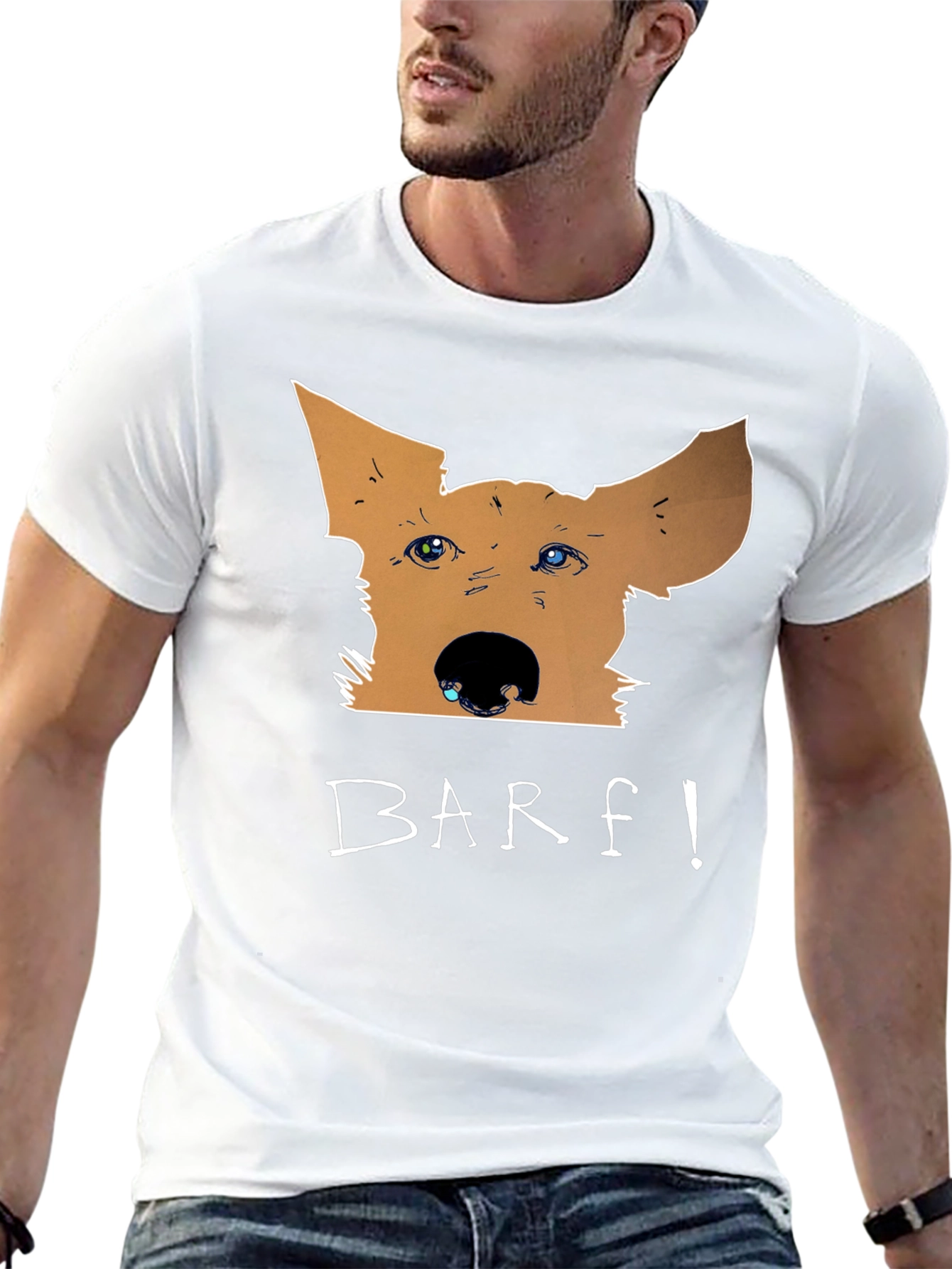 Funny BARF! Dog Graphic T-Shirt