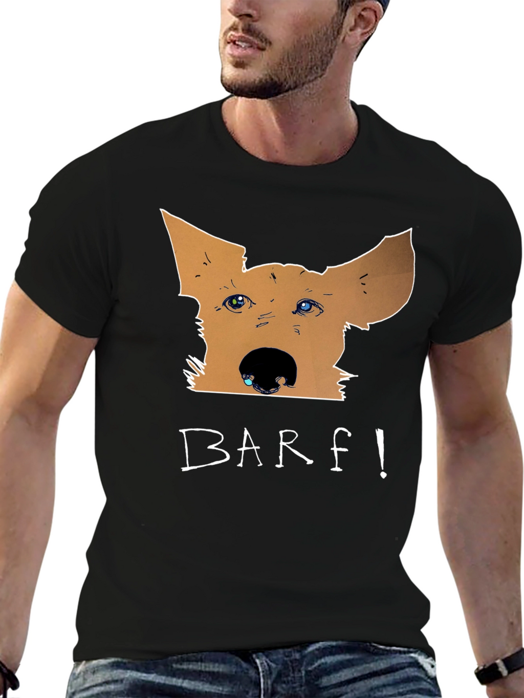 Funny BARF! Dog Graphic T-Shirt