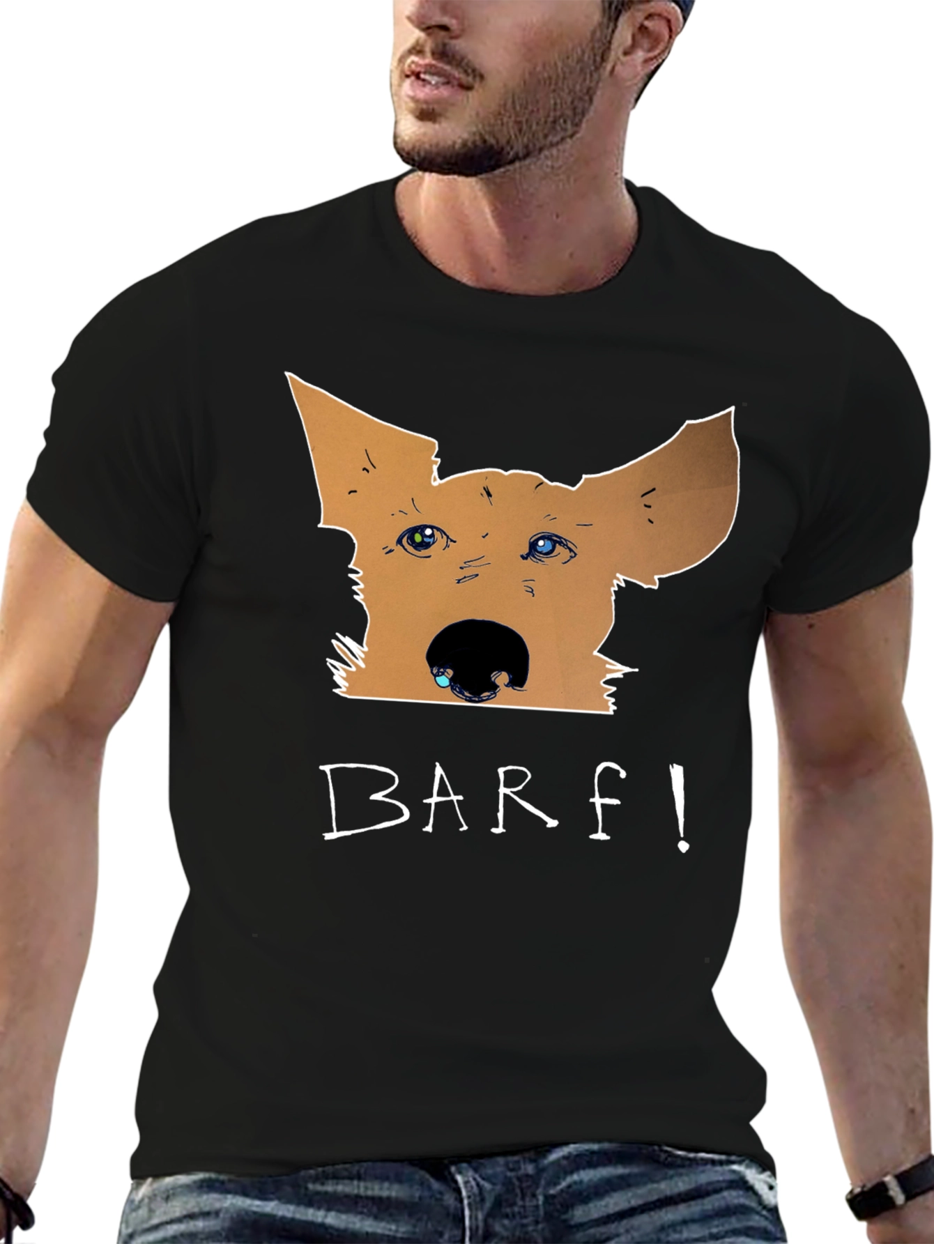 Funny BARF! Dog Graphic T-Shirt