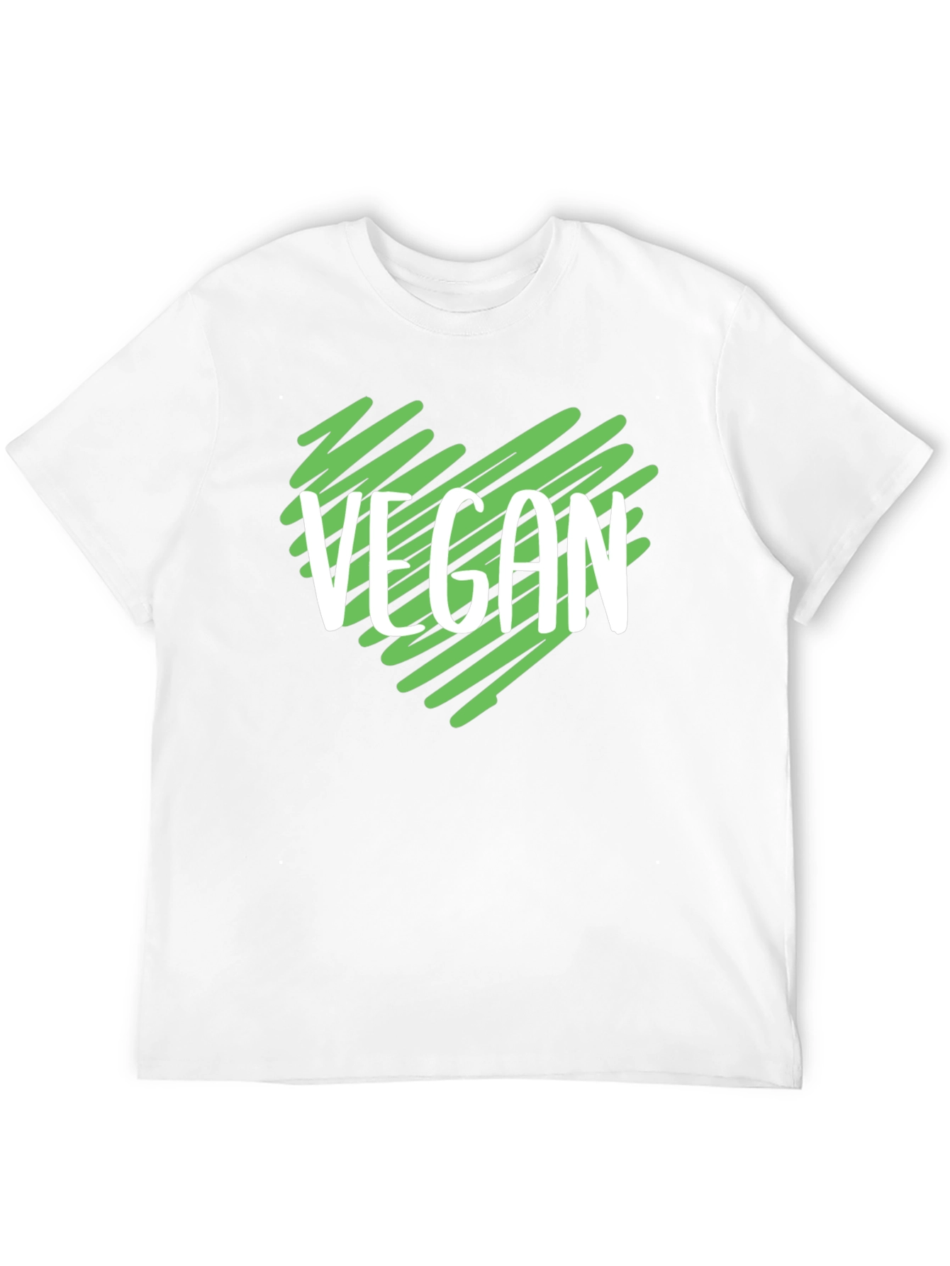 Vegan Heart T-Shirt - Black
