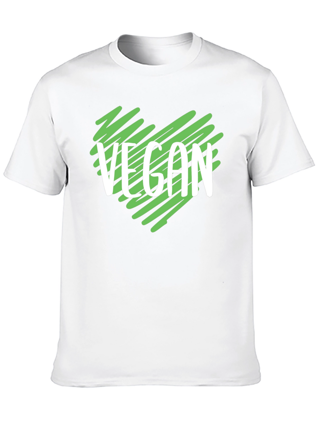 Vegan Heart T-Shirt - Black