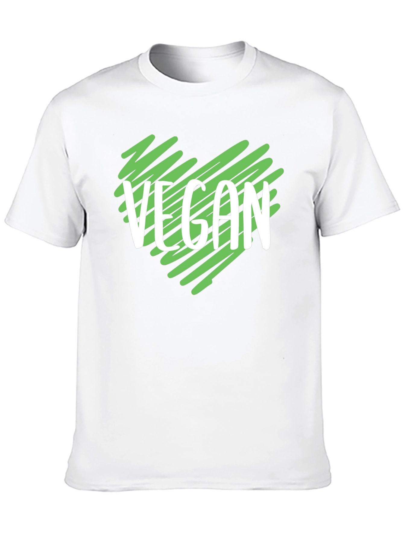 Vegan Heart T-Shirt - Black