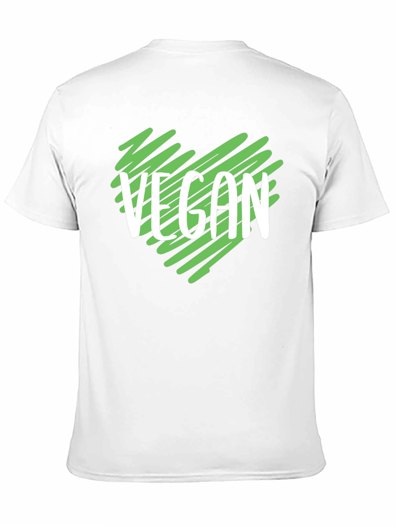 Vegan Heart T-Shirt - Black