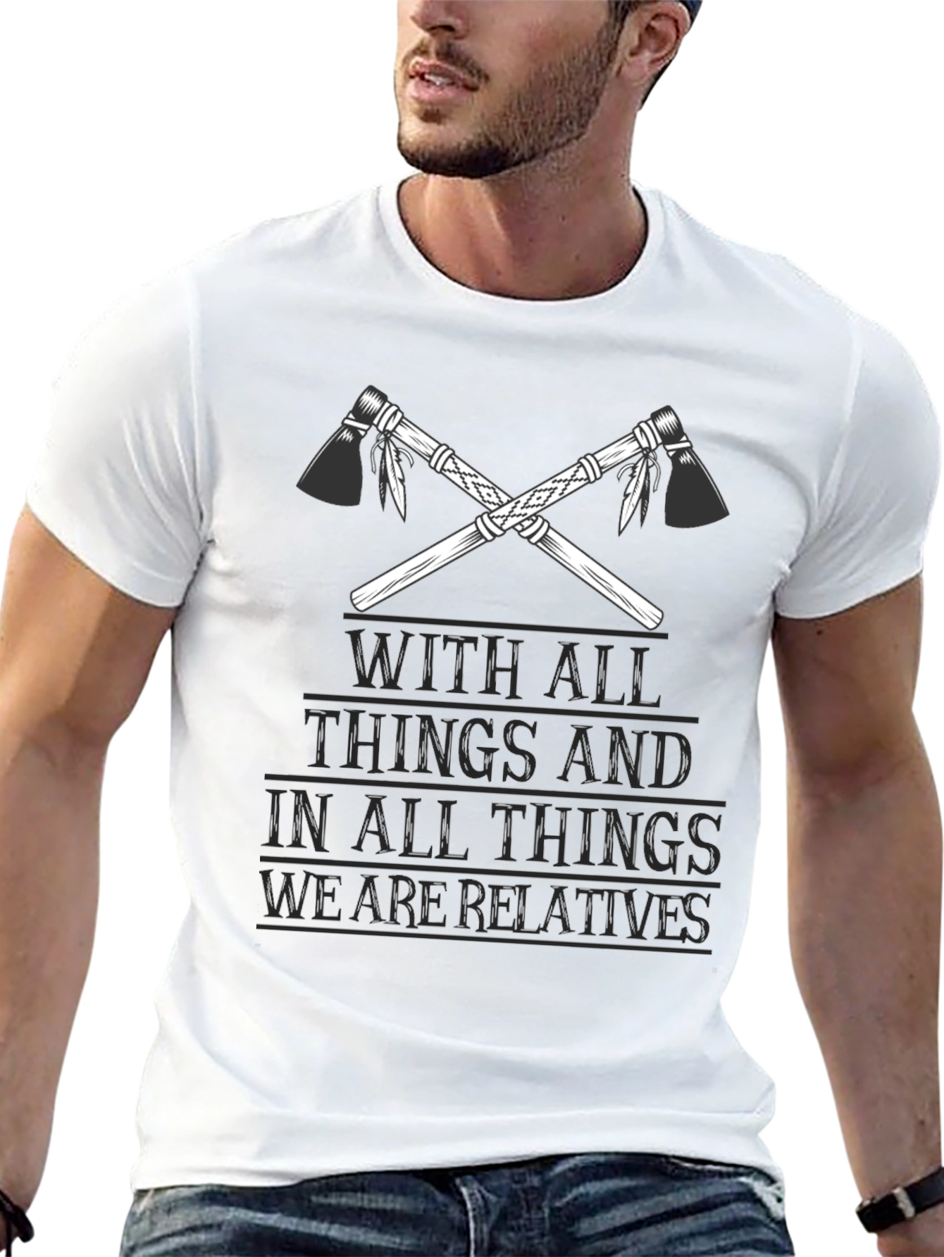 Native American Relatives Tomahawk T-Shirt