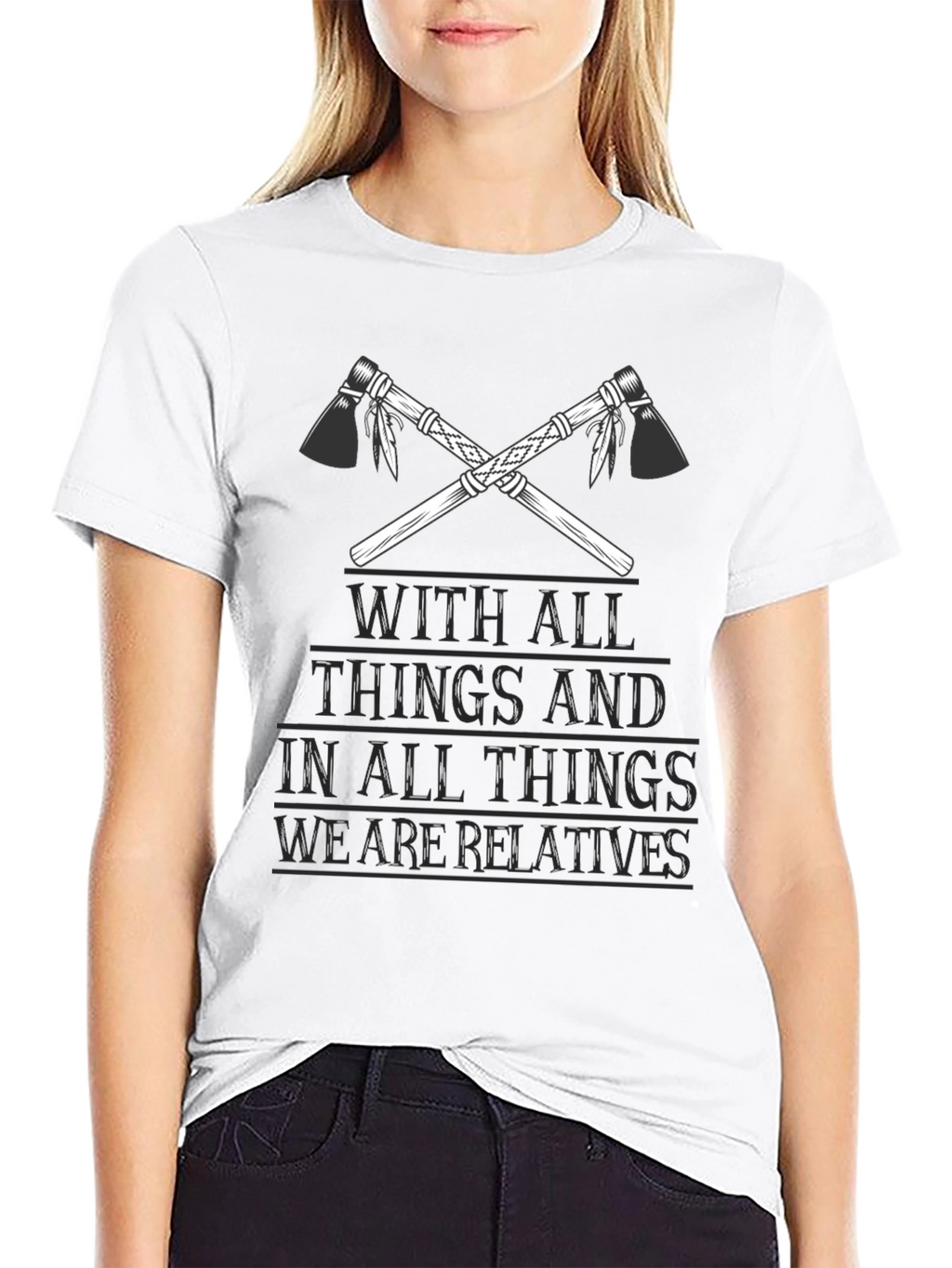 Native American Relatives Tomahawk T-Shirt