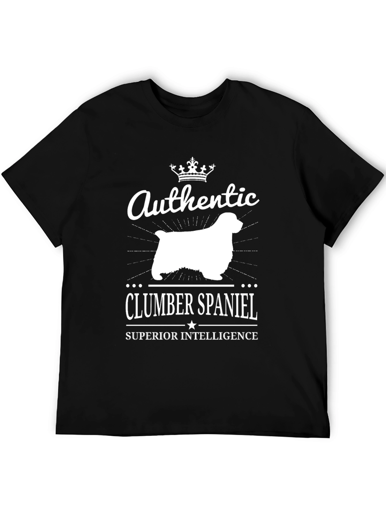 Authentic Clumber Spaniel Superior Intelligence T-Shirt