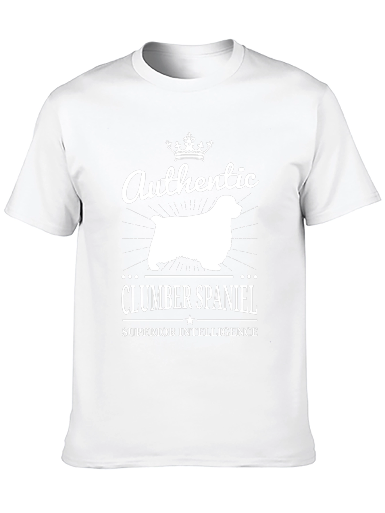 Authentic Clumber Spaniel Superior Intelligence T-Shirt