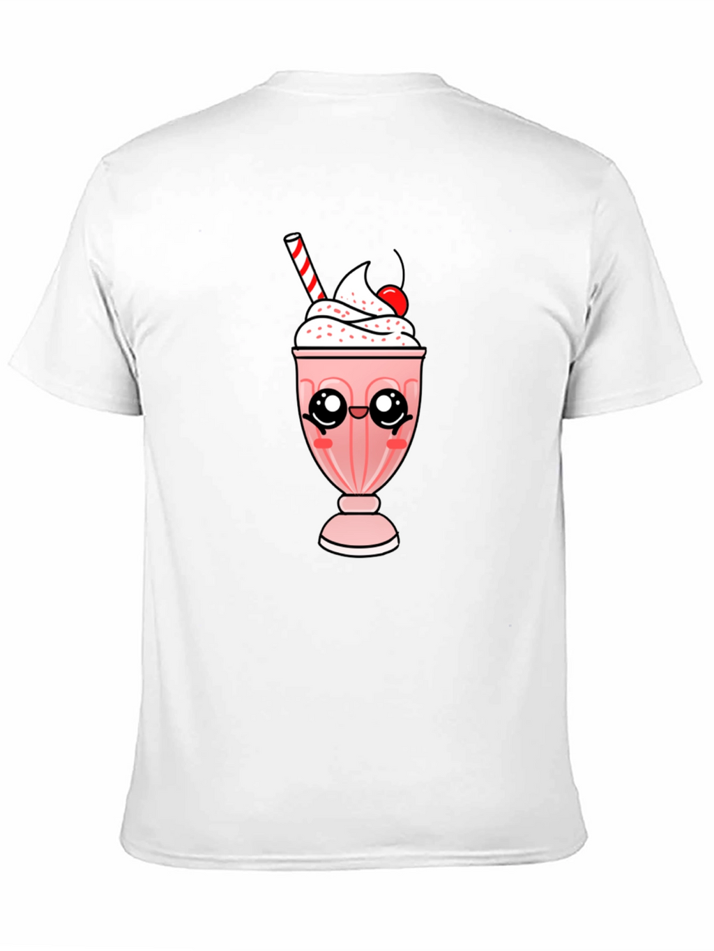 Kawaii Milkshake Graphic Tee - Cute Dessert Shirt