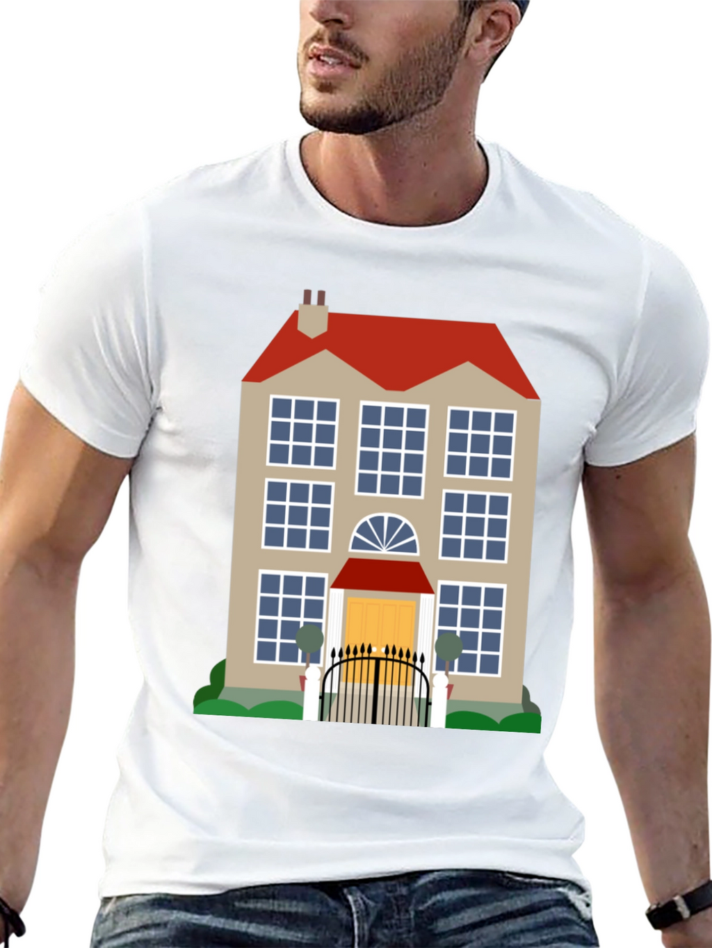 House Graphic T-Shirt | Unique Design Tee