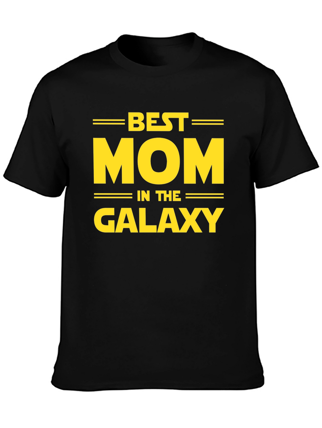 Best Mom in the Galaxy Black T-Shirt