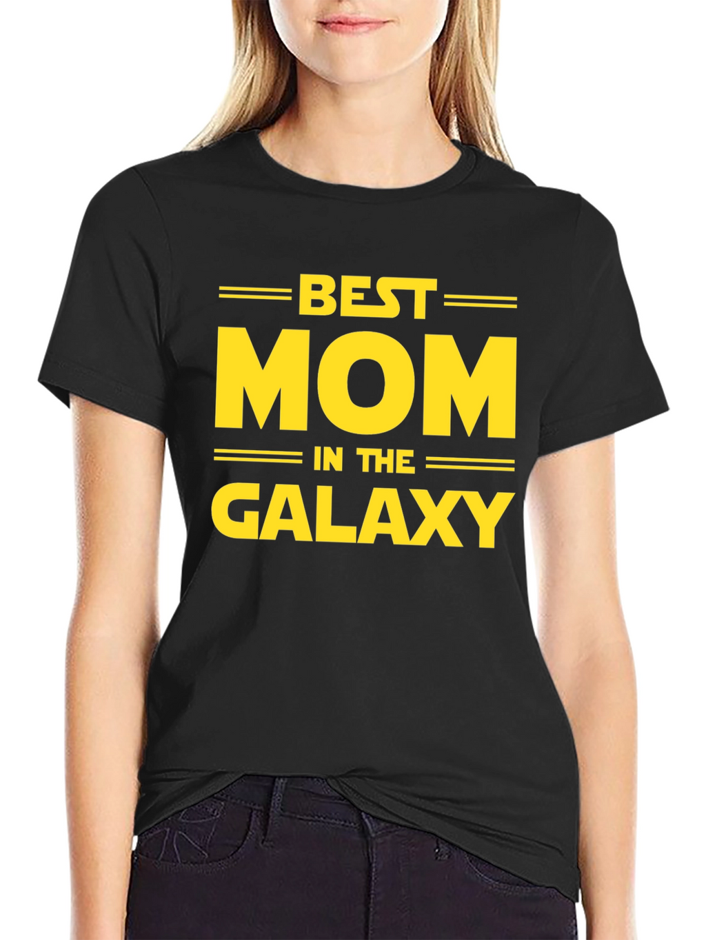 Best Mom in the Galaxy Black T-Shirt