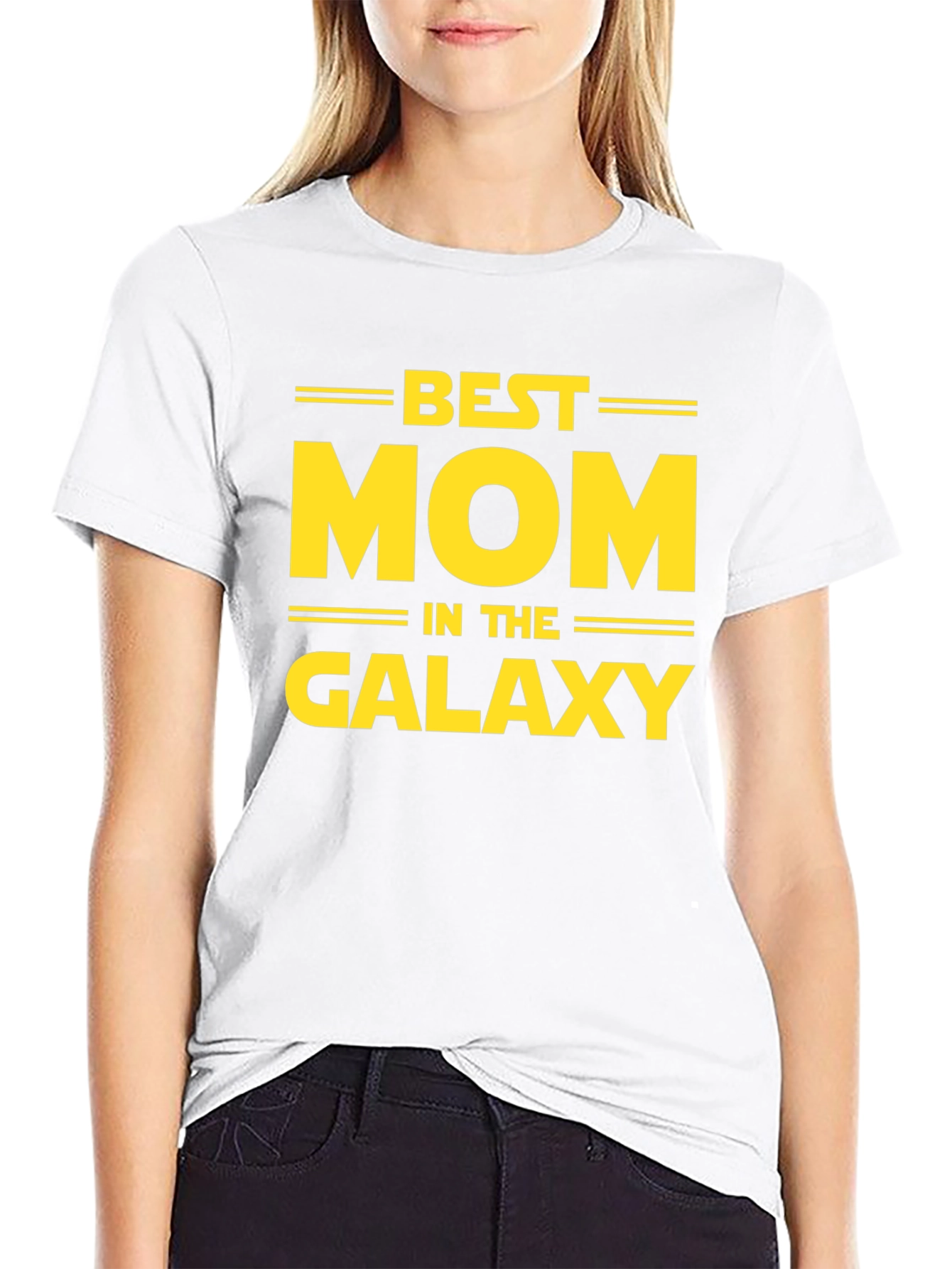Best Mom in the Galaxy Black T-Shirt