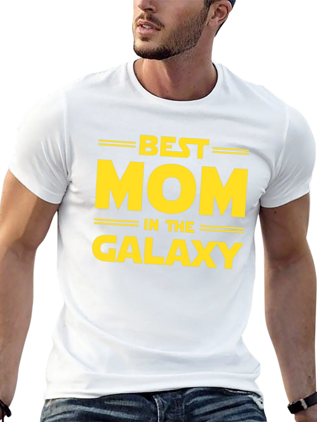 Best Mom in the Galaxy Black T-Shirt