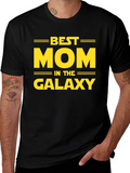 Best Mom in the Galaxy Black T-Shirt