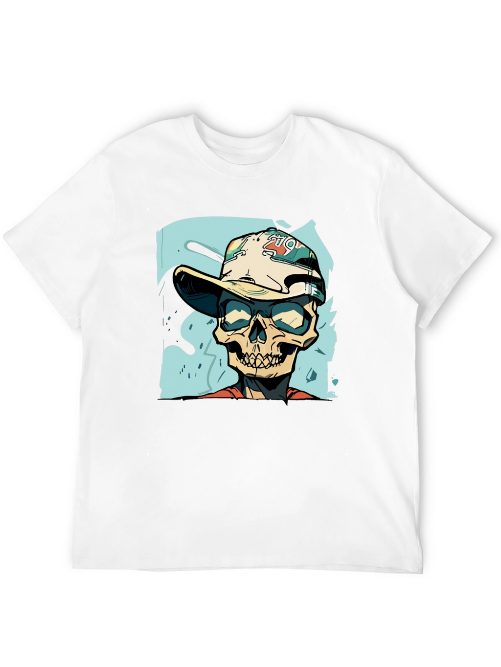 Skull Graphic Print Tee