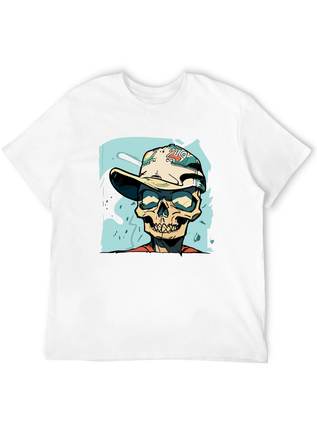 Skull Graphic Print Tee
