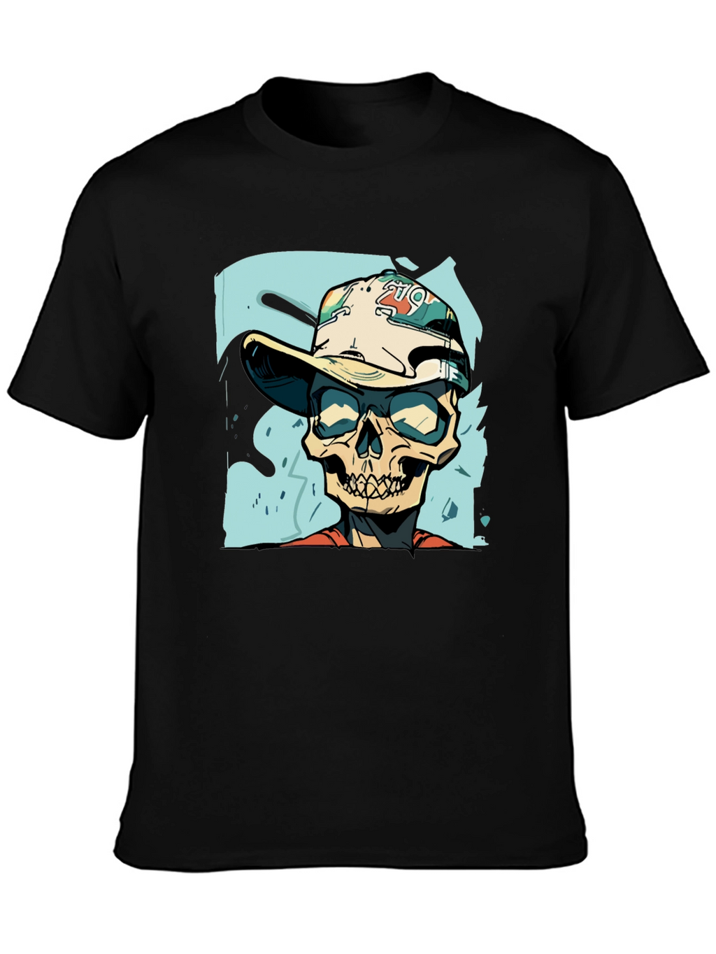 Skull Graphic Print Tee
