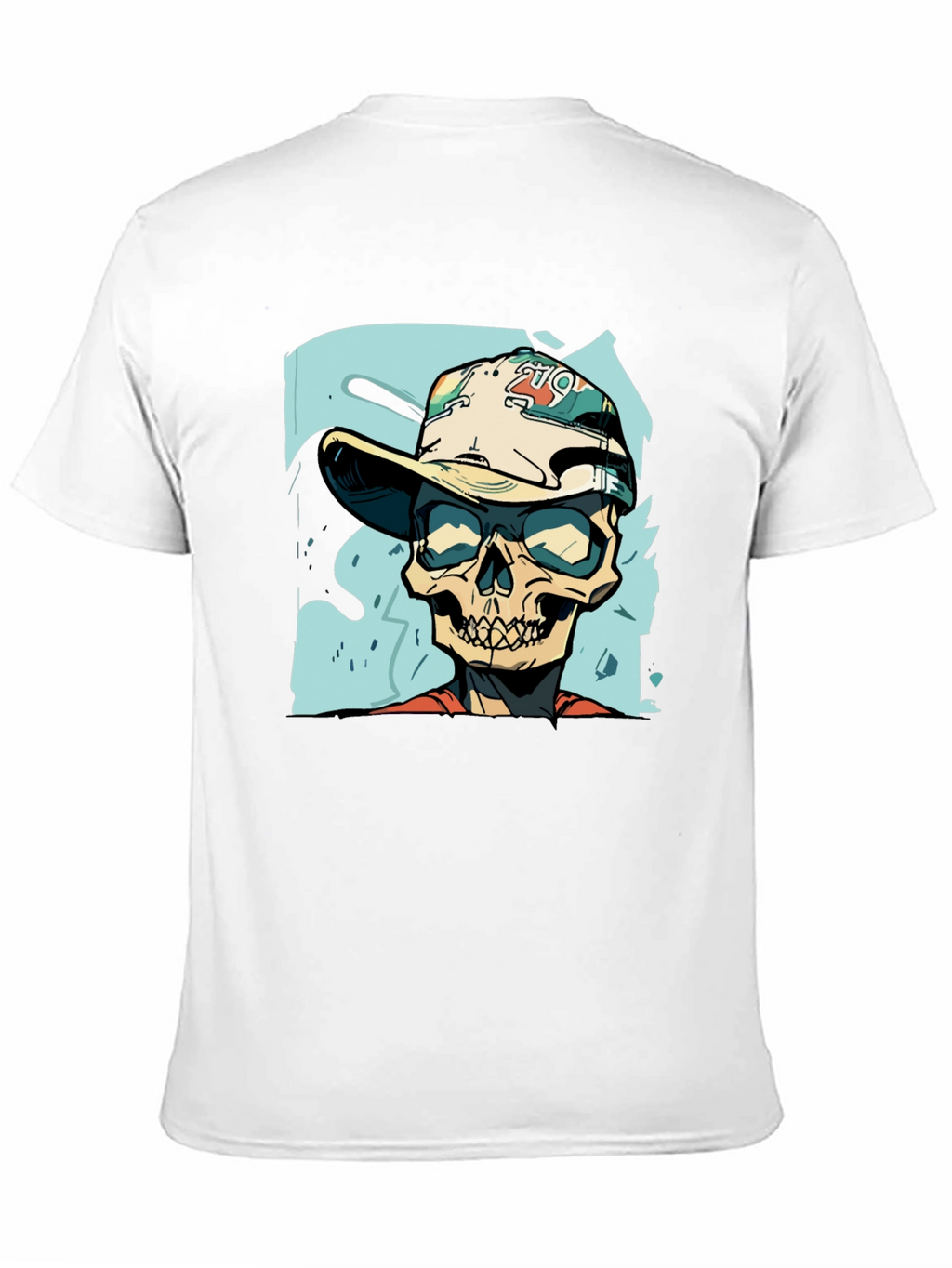 Skull Graphic Print Tee