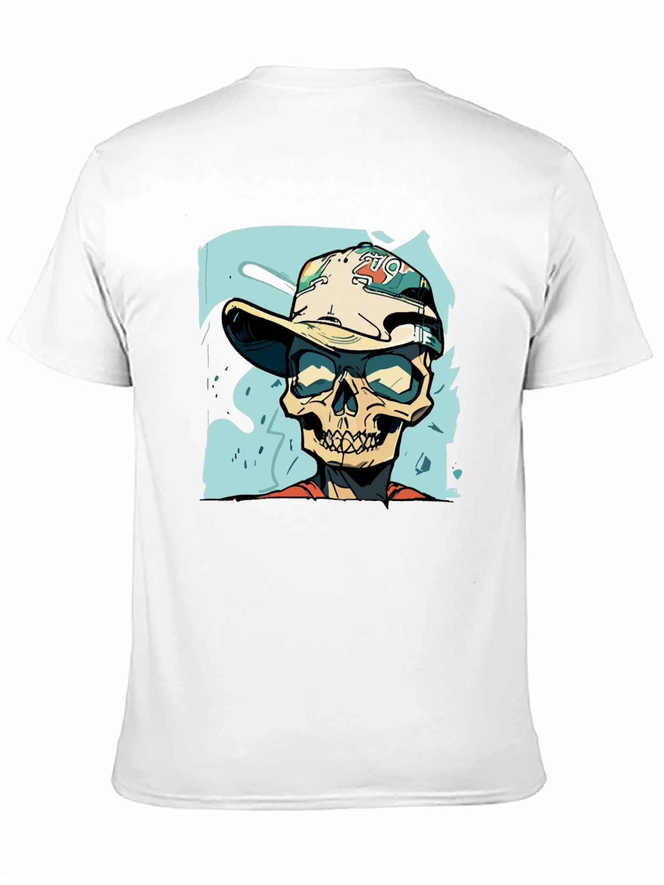 Skull Graphic Print Tee