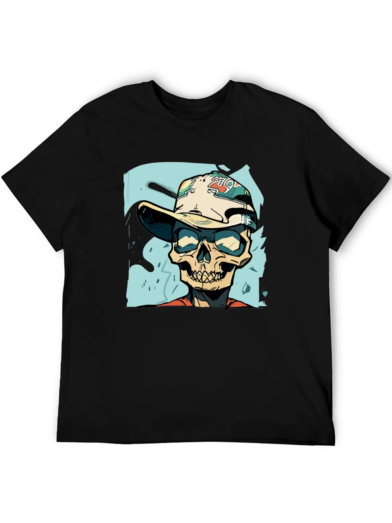 Skull Graphic Print Tee