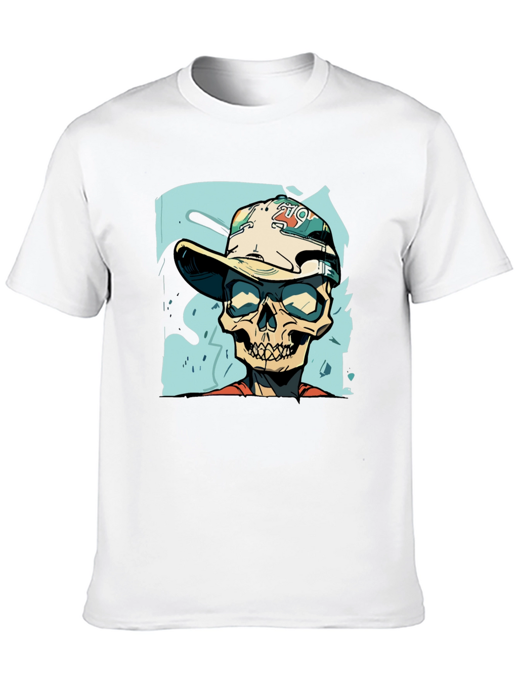 Skull Graphic Print Tee