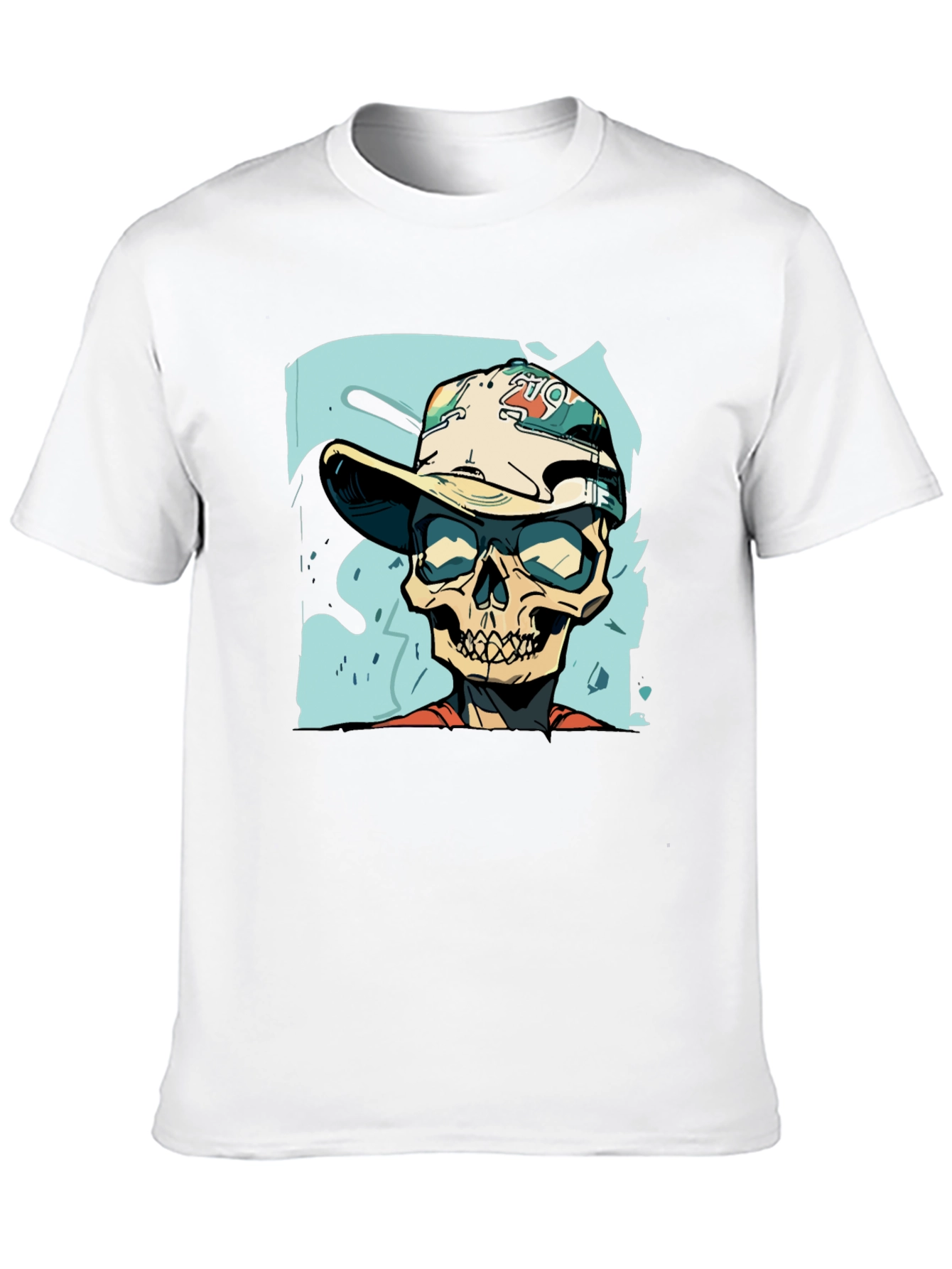 Skull Graphic Print Tee