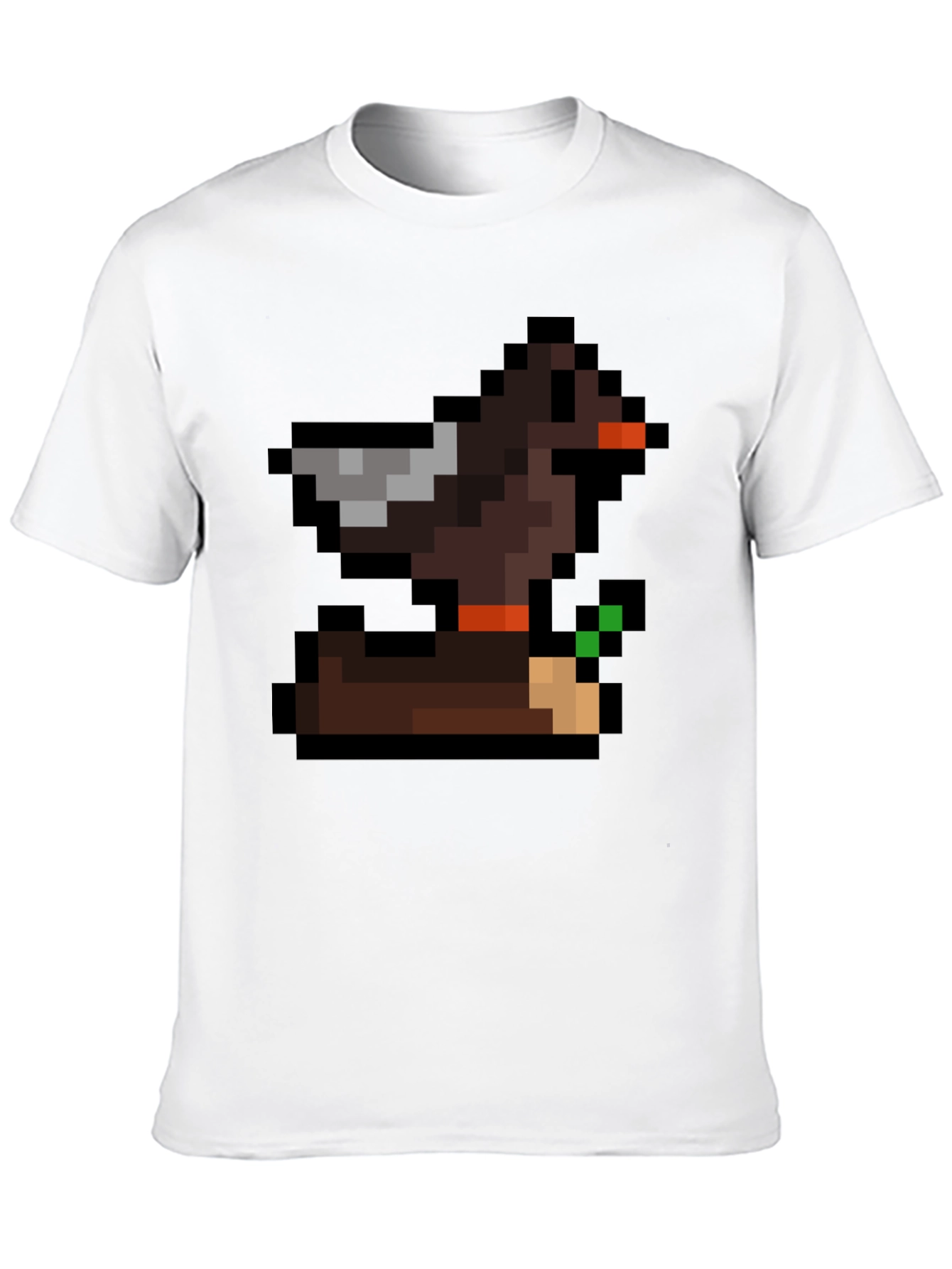 Retro Pixel Duck T-Shirt - Gamer Style Tee