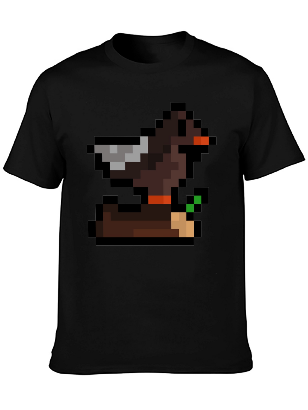 Retro Pixel Duck T-Shirt - Gamer Style Tee