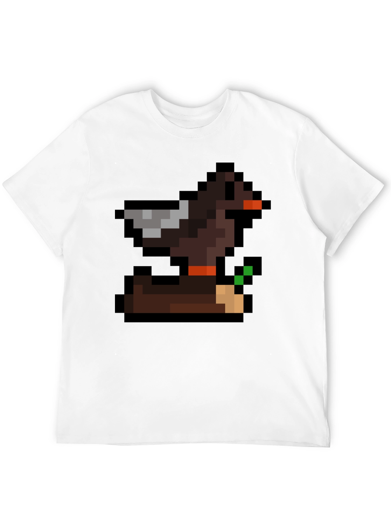 Retro Pixel Duck T-Shirt - Gamer Style Tee