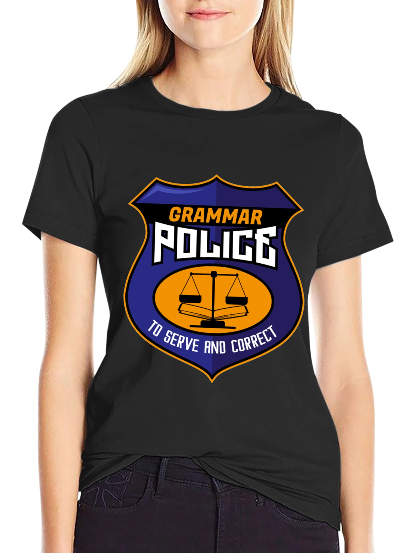 Grammar Police T-Shirt - Serve and Correct Tee
