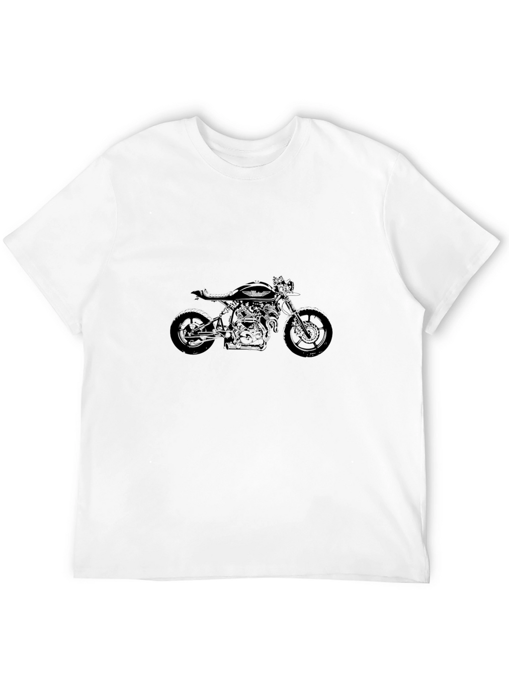 Black Motorcycle Graphic Tee - Cool Biker Style