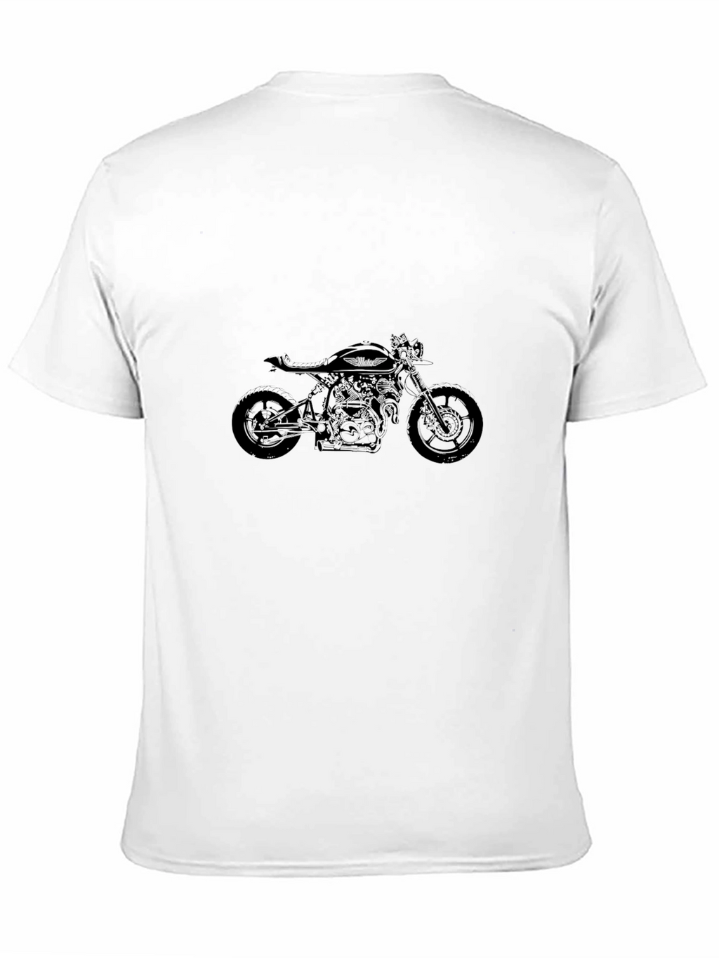 Black Motorcycle Graphic Tee - Cool Biker Style
