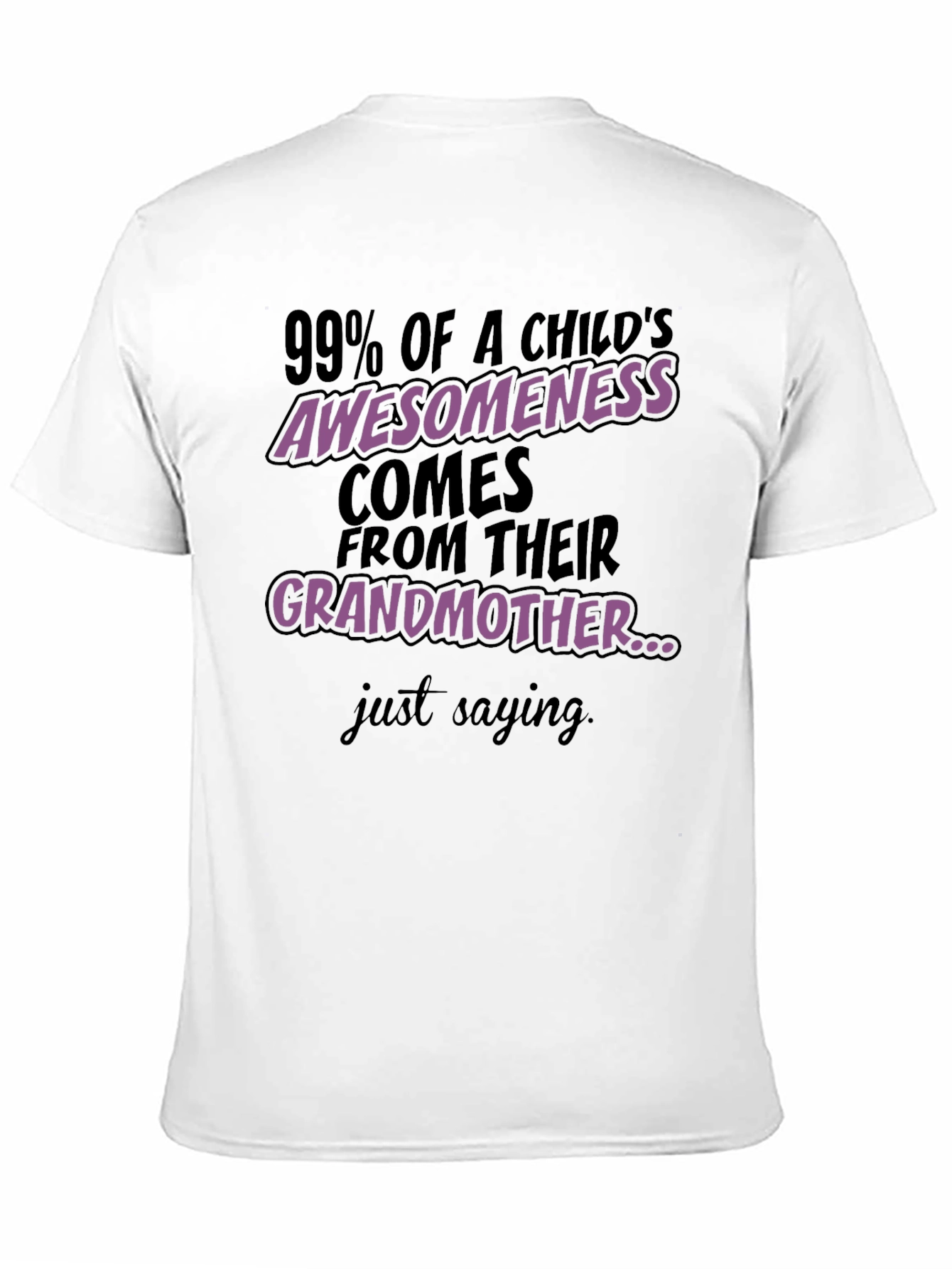 Grandmas Awesomeness T-Shirt - Black