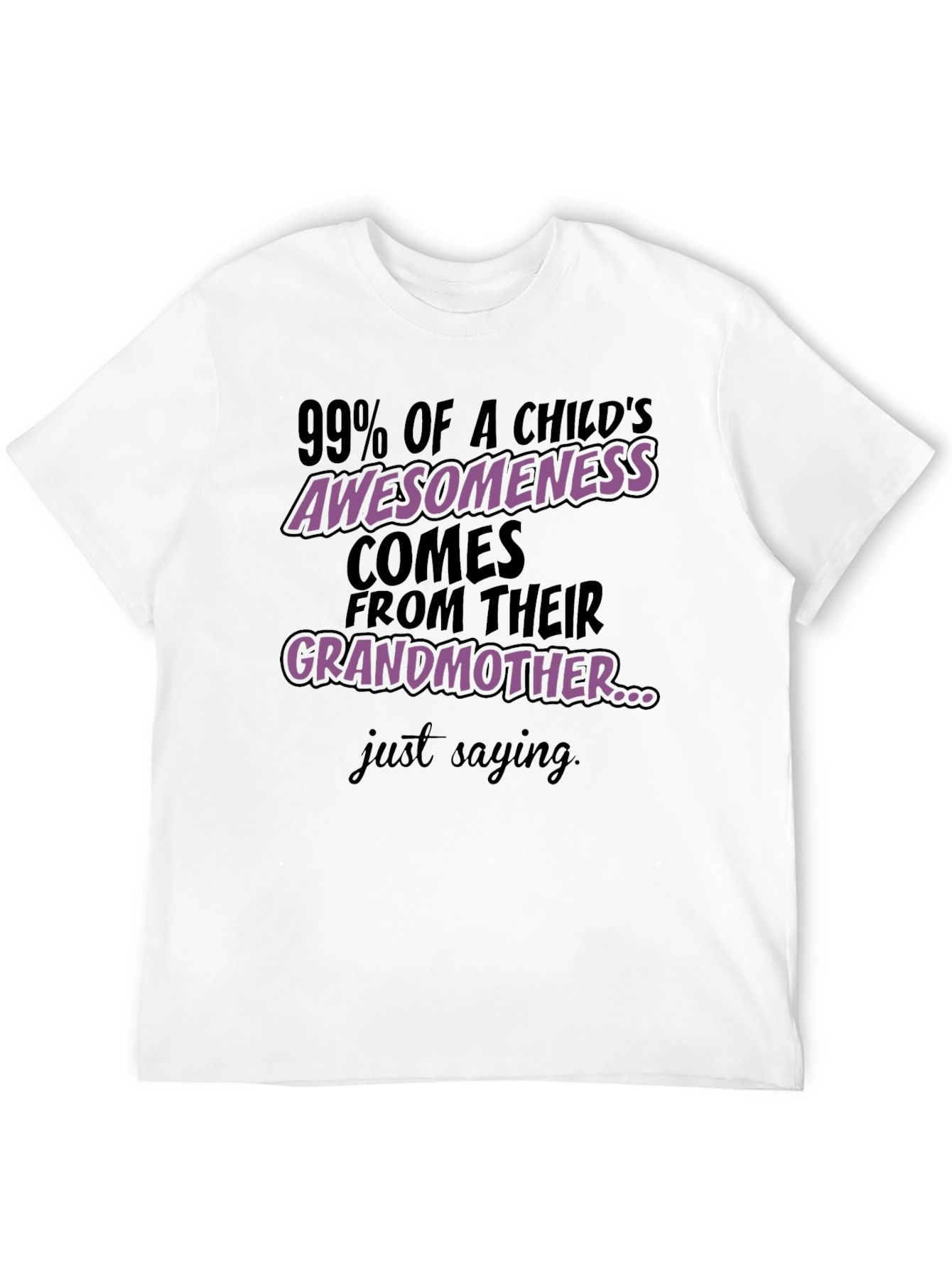 Grandmas Awesomeness T-Shirt - Black