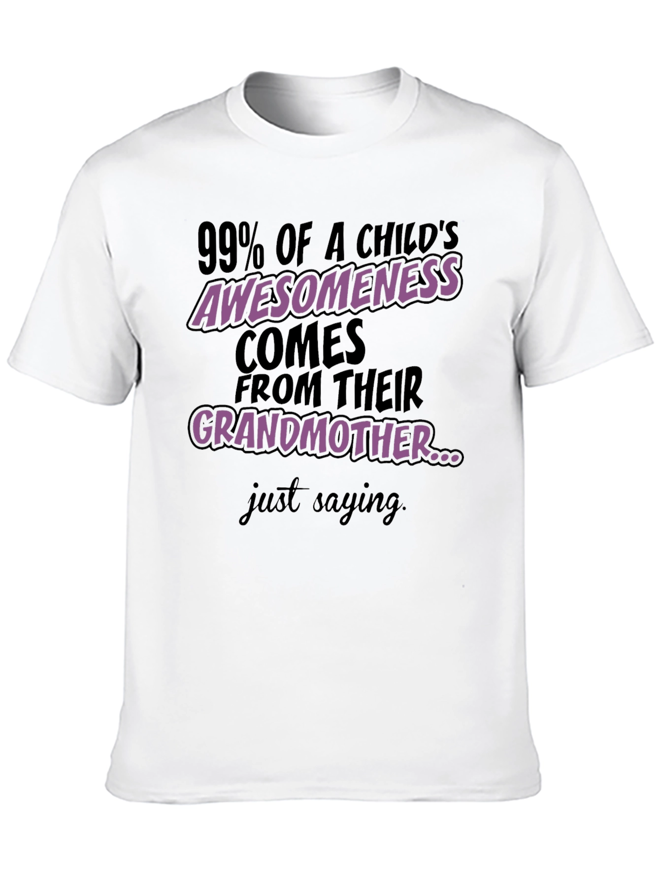 Grandmas Awesomeness T-Shirt - Black