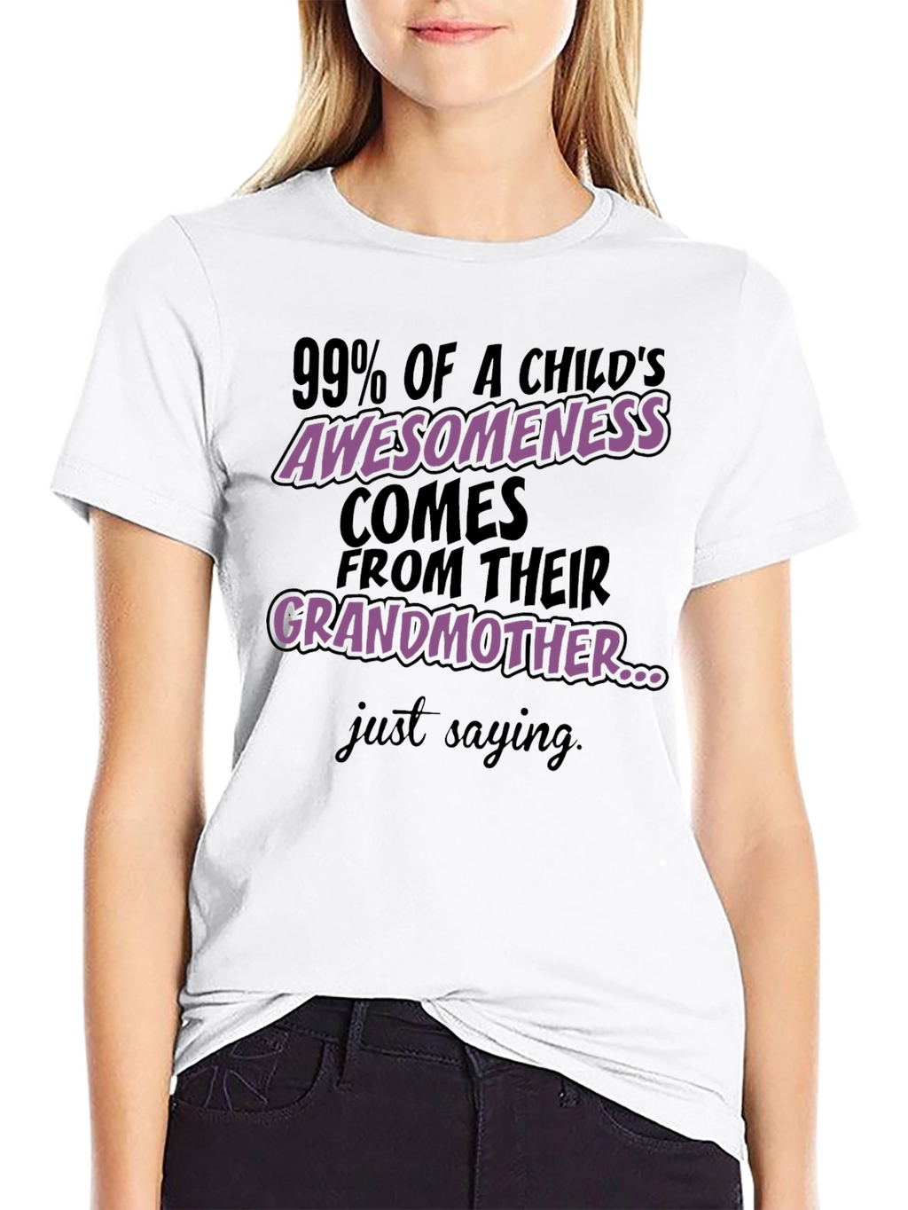 Grandmas Awesomeness T-Shirt - Black