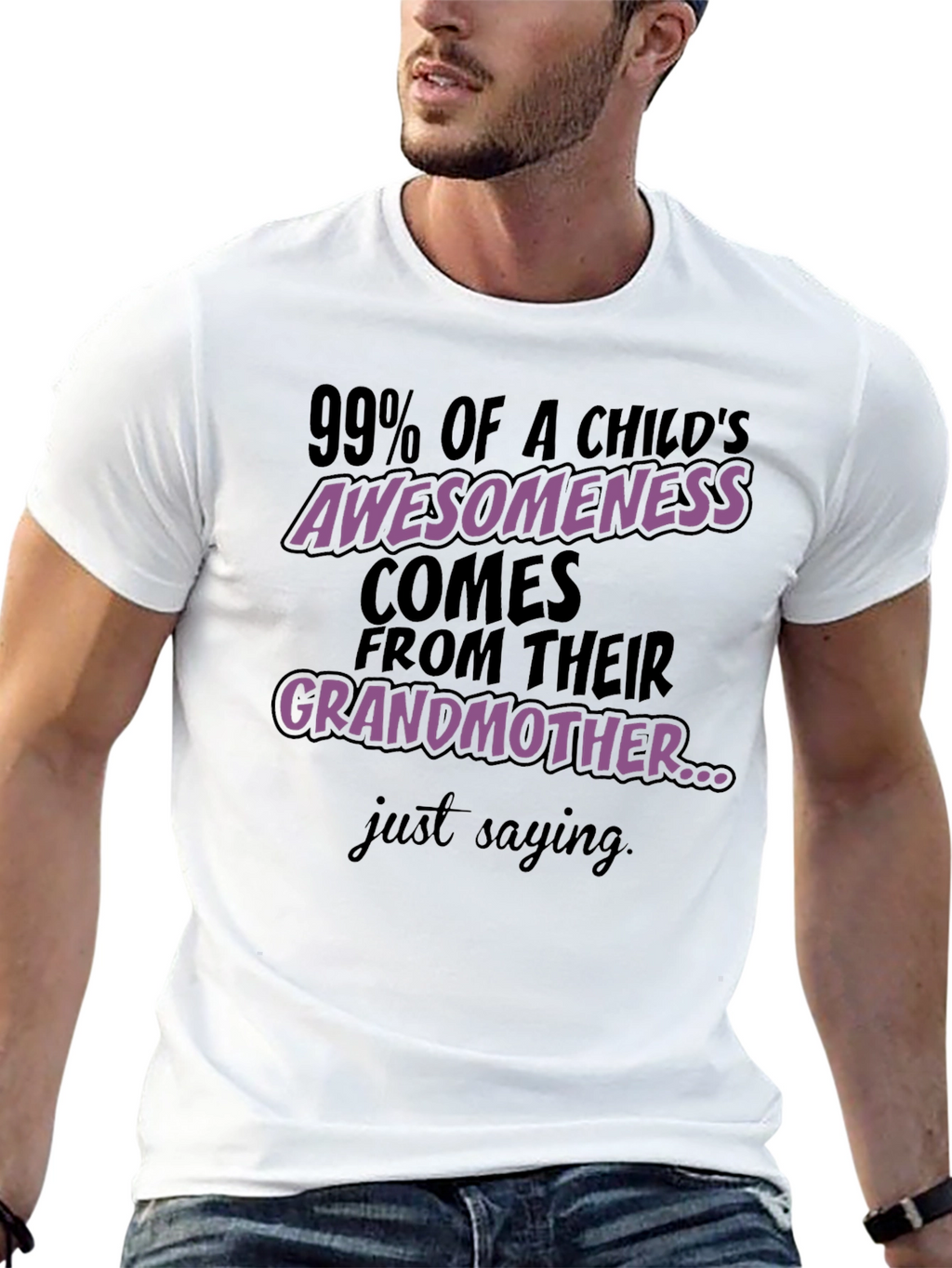 Grandmas Awesomeness T-Shirt - Black