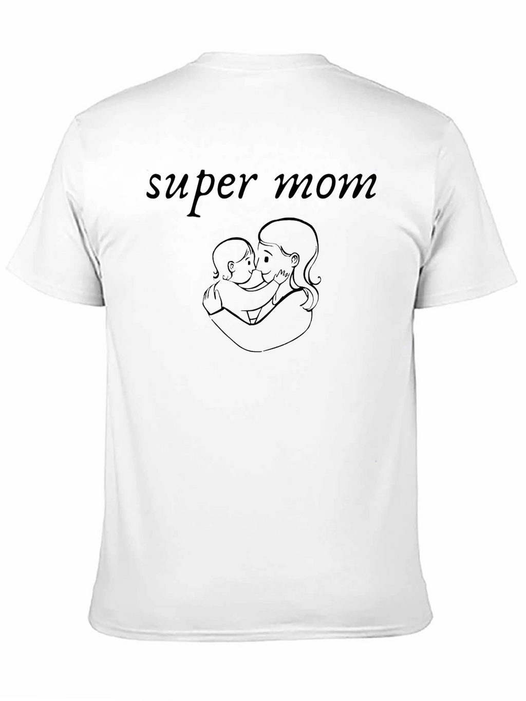 Super Mom Graphic Black T-Shirt