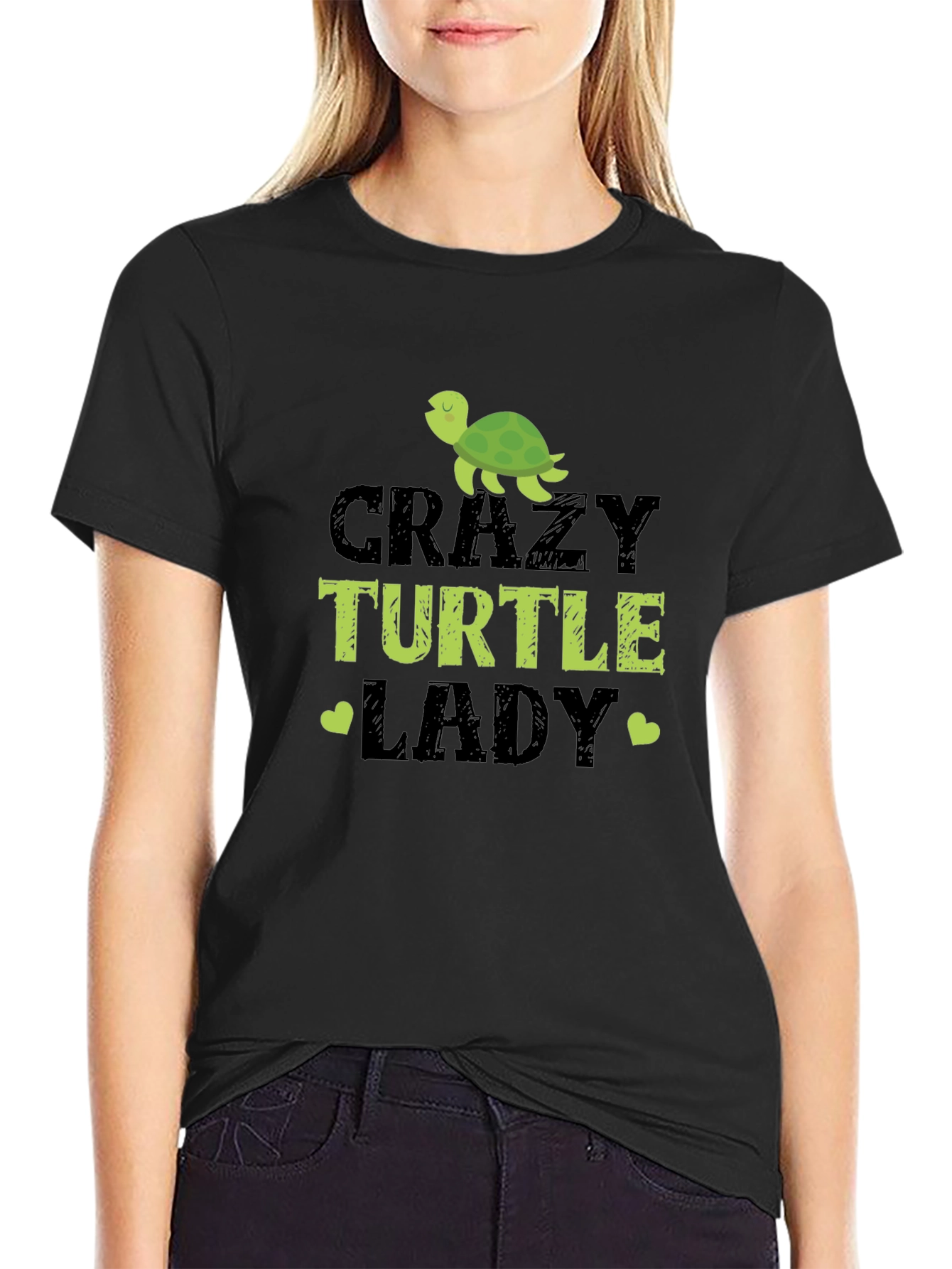 Crazy Turtle Lady T-Shirt - Unique Graphic Tee